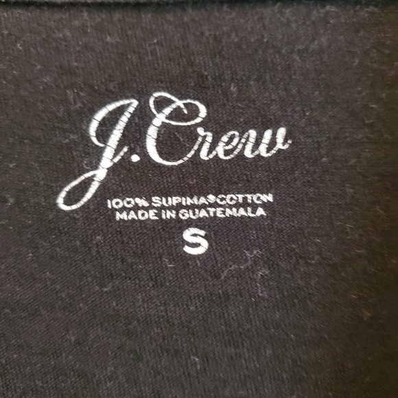 J. Crew Black Supima Cotton T Shirt small - Picture 2 of 2